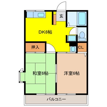 間取図 グリーンフラットＢ