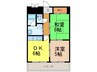 サングリートハイツ 2DKの間取り