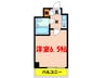 リブポート宇都宮　302 1Kの間取り