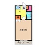 峰町ダイゴハイツB 1Kの間取り