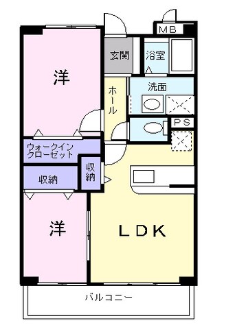間取図 ル・ボヌール