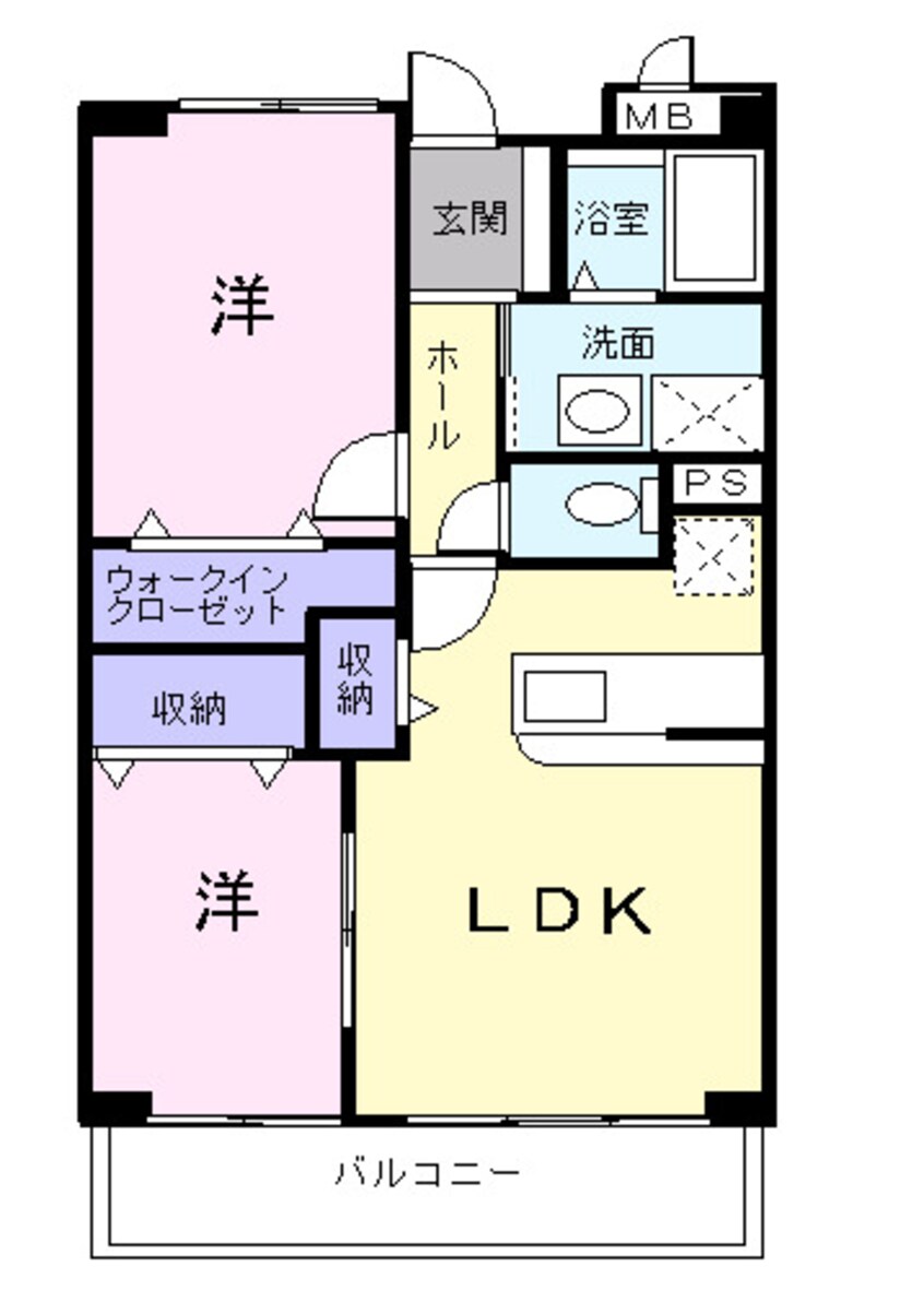 間取図 ル・ボヌール