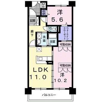 間取図 カーサ　ソレアード