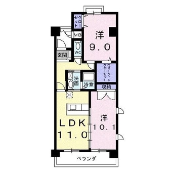 間取図 カーサ　ソレアード