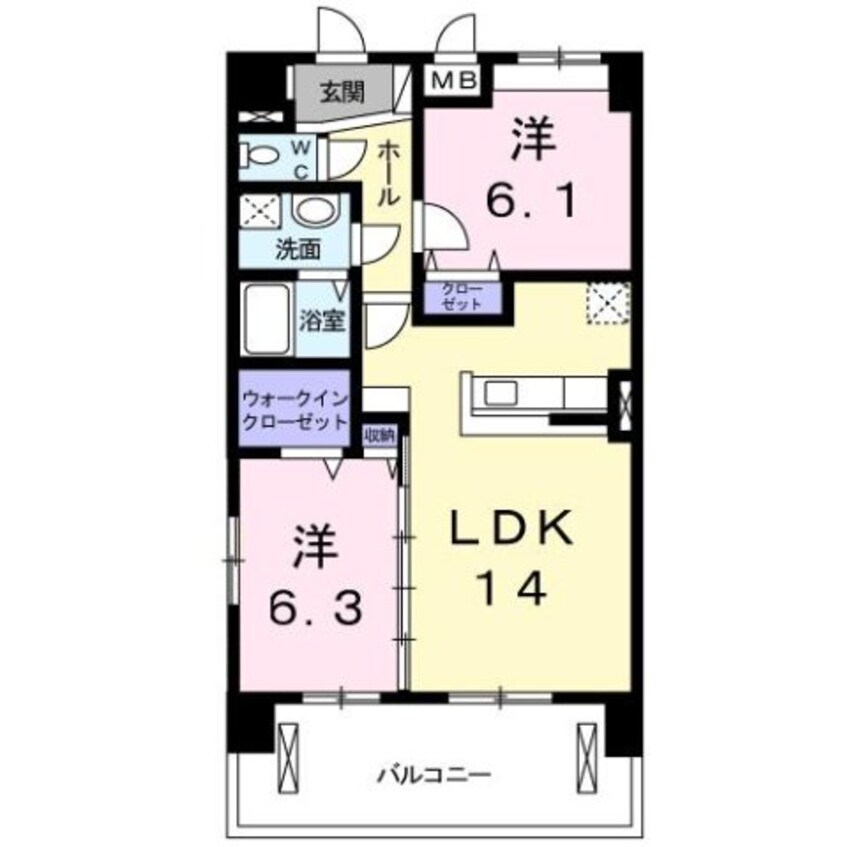 間取図 カシリ・エスポワール