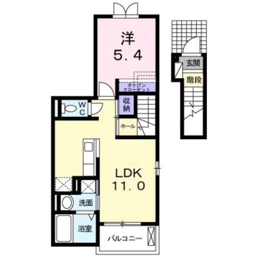 間取図 サニーフラットＡ