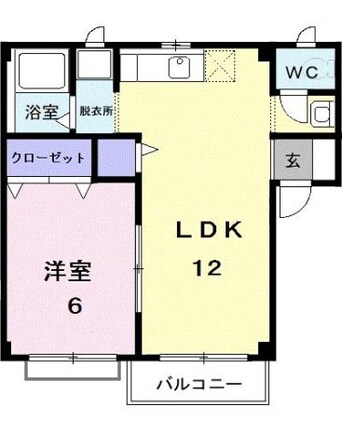 間取図 ニューエリールＫＡＴＵ　Ａ