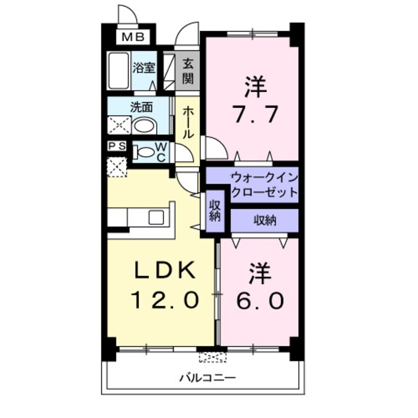 間取図 ル・ボヌール