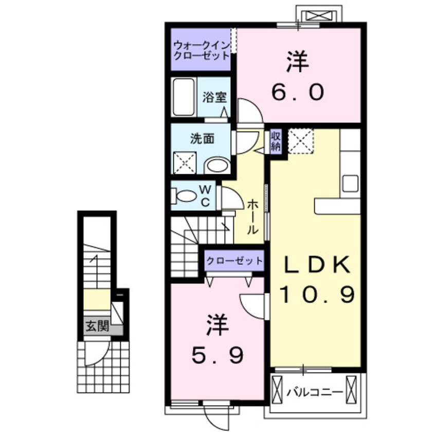 間取図 サン・ファミール