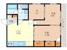 コーポ栄 3LDKの間取り