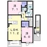 アイリスⅠ 2LDKの間取り