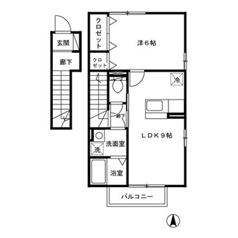 間取図 エスポワール海都 Ｂ