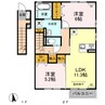 コートヤードＤ 2LDKの間取り