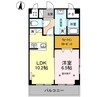 ＣＲＥＡ元今泉 1LDKの間取り