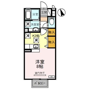 間取図 ハニーコート Ｄ