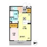ヴィクトワール 1LDKの間取り