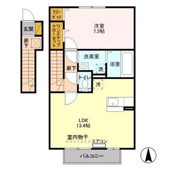 間取図 クレールコート