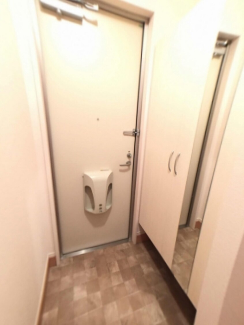 鏡付きシューズボックス クレールコート