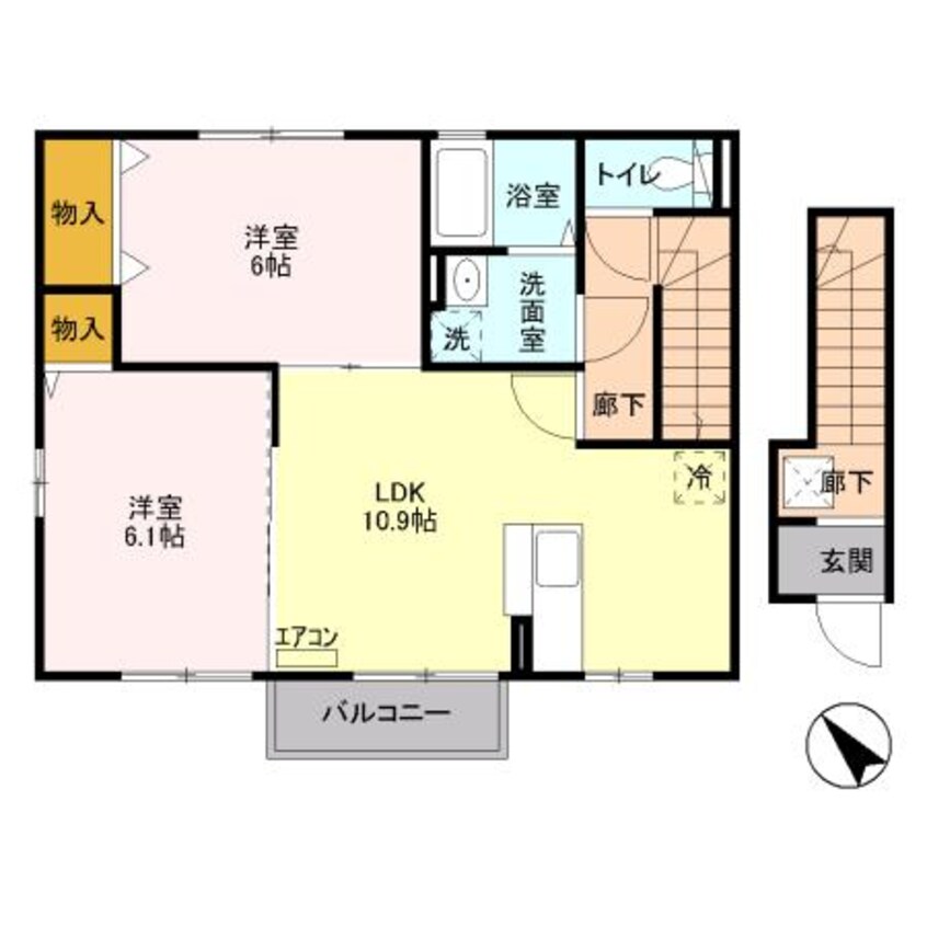 間取図 コトー・ルシエル Ａ