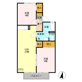 間取図 コーポサツキ Ｂ