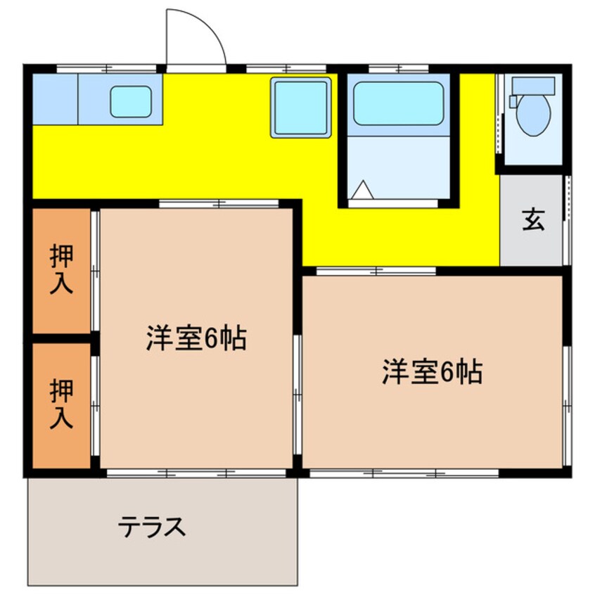 間取図 吉澤貸家