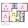 メルベーユ弐番館 3DKの間取り