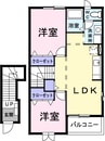 イルソーレ 2LDKの間取り
