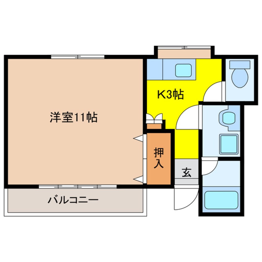 間取図 ブルーハイツ1