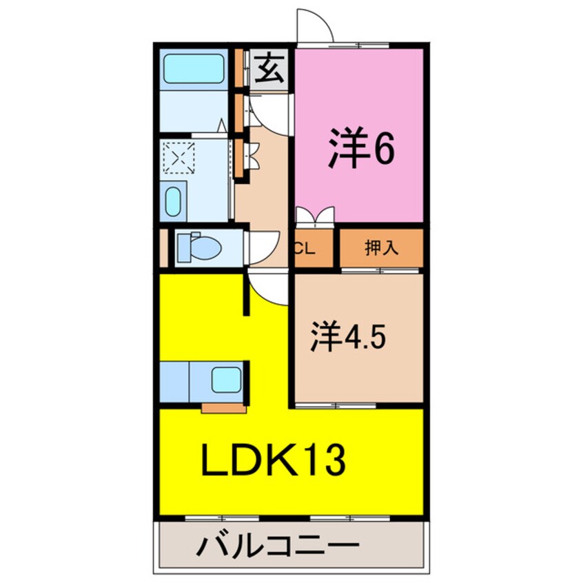 間取図 ボヌール鈴木