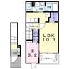 グレース　メロウ　Ｄ 1LDKの間取り