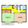 キャッスル峰 2Kの間取り