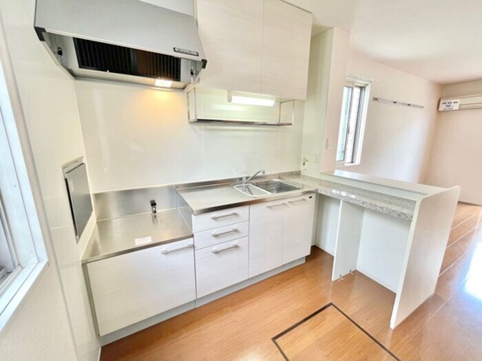 カウンター付きキッチン ハイツエスペランサ Ｂ