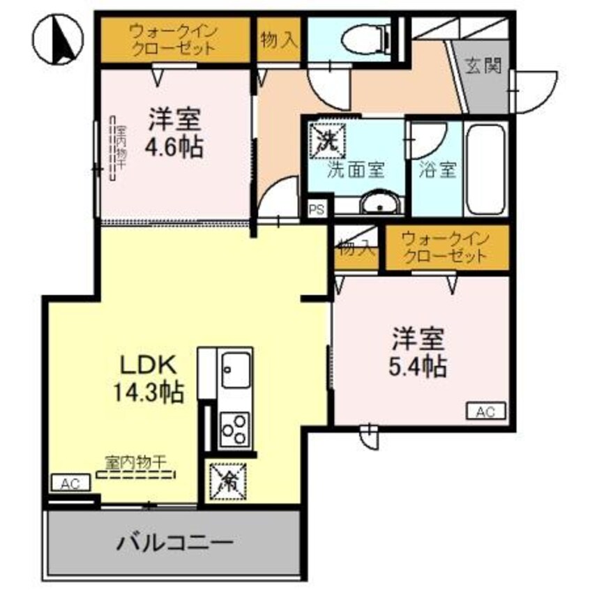 間取図 D-GLANZ EAST