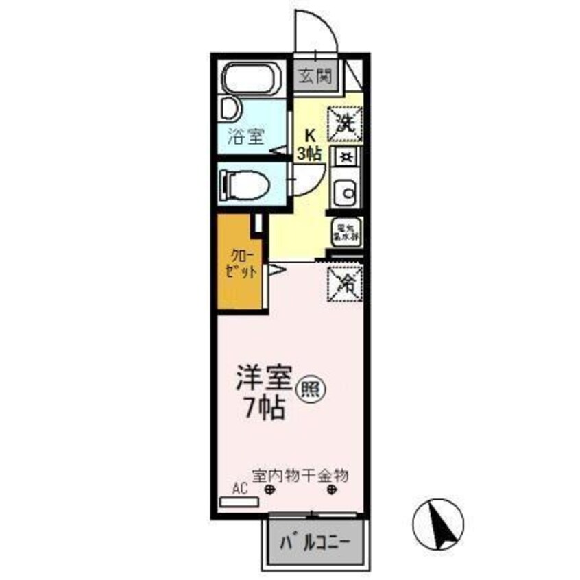 間取図 宇都宮テックハイツ Ａ