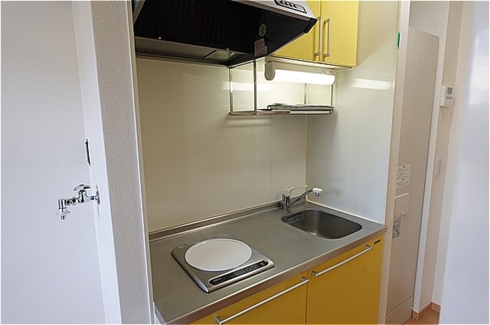 ＩＨ付きキッチン（上部収納付き） 宇都宮テックハイツ Ａ