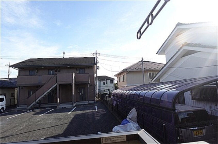 バルコニーからの眺望 宇都宮テックハイツ Ａ