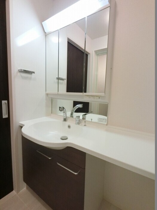 三面鏡（整理棚付き）カウンター洗面台 ヴァイアＥ