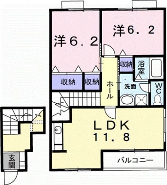 間取図 メゾニティー　Ｂ