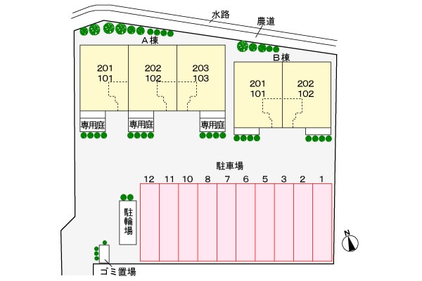 駐車場 メゾニティー　Ｂ