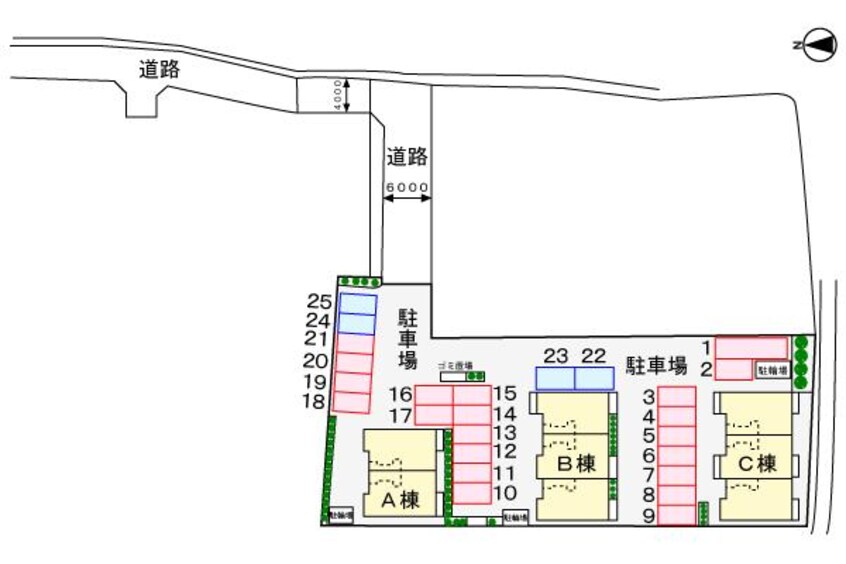 駐車場 フォンモンターニュⅡＣ