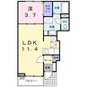 エスポア 1LDKの間取り