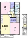 グリン・ゲイブルスＡ 2LDKの間取り