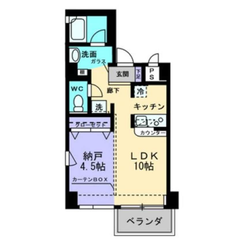 間取図 コリドール中央