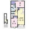 ハーモニー成合 2LDKの間取り