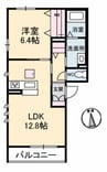 ベレオたまも 1LDKの間取り