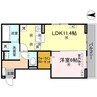 グレイスフル 1LDKの間取り