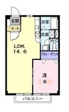 ニューシティ　Ｓ・Ｋ 1LDKの間取り