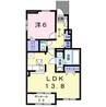 Ｓキャメロン　Ⅰ 1LDKの間取り