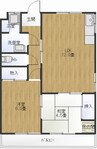 サンセットヒルズⅡ 2LDKの間取り