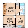 室町ハイツ 2DKの間取り